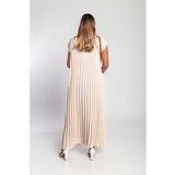 Fenzy Duga Plisirana Haljina, Bež | shoptok.hr