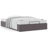  Otomanski okvir kreveta bez madraca sivi 120x200cm umjetne kože | shoptok.hr