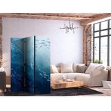  Paravan - Schools of Fish - Luminous Clusters of Fish in Blue Hues Amidst the Sea Depths 135x172 Jednostrani | shoptok.hr