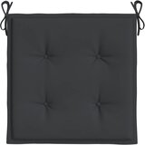  Jastuci za vrtne stolice 6 kom crni 40x40x4 cm od tkanine | shoptok.hr