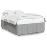 vidaXL Okvir za krevet bez madraca svjetlosivi 140 x 190 cm od tkanine | shoptok.hr
