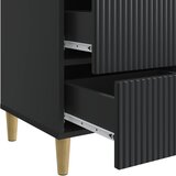  Noćni ormar s ladicama Crna 43 x 41 x 66,5 cm Konstruirano drvo | Eponuda.com