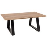 Bessagi Home klubska miza nando, barva akacije, 120x70 | Shoptok.si