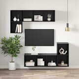  Set TV komoda Crni hrast 37 x 37 x 107 cm Konstruirano drvo | Eponuda.com