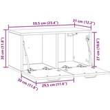 vidaXL Omarica za TV, ki jo lahko montiraš na steno Bela visok sijaj, (5000220634) | Shoptok.si
