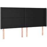  LED uzglavlje crno 203 x 16 x 118/128 cm od umjetna koža | shoptok.hr