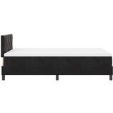 vidaXL Okvir kreveta s madracem Crna 120x200 cm Baršun | shoptok.hr