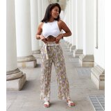 UR/CEO Burgundy pleated floral pants Cesate | Shoptok.si