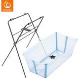 Stokke otroška banjica flexi bath® glacier blue + zložljivo stojalo za banjico flexi bath® grey Cene