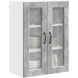  Zidni stakleni ormarić PORTO Betonski sivi 60 x 31 x 80 cm | Eponuda.ba