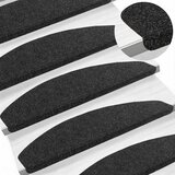  Samoljepljivi stepenasti ulošci 15 pcs Crna 80 x 28 x 3,5 cm | shoptok.hr