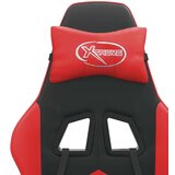  Okretna igraća stolica crno-crvena od umjetne kože - Crna i crvena 1 Bez naslona za noge | shoptok.hr