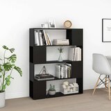 vidaXL ormarić za knjige / sobna pregrada crni 100 x 24 x 124 cm | shoptok.hr