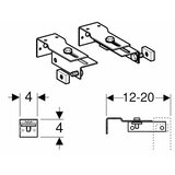 Geberit Vodokotlić podžbukni basic duofix set delta 20 4u1 + tipka krom sjaj | shoptok.hr