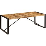 vidaXL blagovaonski stol 220 x 100 x 75 cm masivno drvo manga | shoptok.hr