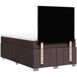  Krevet s oprugama i madracem tamnosmeđi 120 x 200 cm od tkanine | shoptok.hr