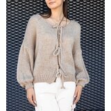 Beige tie-front sweater Sumaia | Shoptok.si