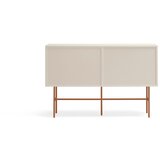 Teulat Opečnato oranžna/bež nizka komoda z drsnimi vrati 140x91 cm Nube – | Shoptok.si