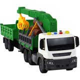 Truck With Crane Friction Drive Sounds Green Wood 1:16 Slike