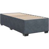 vidaXL Box spring postelja z vzmetnico temno siva žamet | Shoptok.si