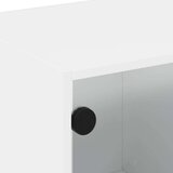 vidaXL Stolić za kavu sa staklenim vratima bijeli 68x50x42 cm | shoptok.hr
