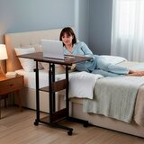  Mobilni stol 73-85 x 40 x 80 cm, tamnosmeđa, crna | shoptok.hr