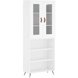 Maison Chic Visoka omara - Komoda - Predalnik bela 69,5x34x180 cm inženirski les, (21720607) | Shoptok.si