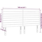  Uzglavlje krem 160x5x118/128 cm od tkanine | shoptok.hr