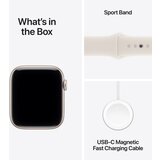 Apple Watch SE 3 GPS 44mm M/L MEHJ4ZR/A Aluminij kucište Sportska Narukvica Polarstern | shoptok.hr