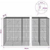  Gabion s žicom debljine 5 mm i mrežom 5x5 cm 750x50x150 cm - 50 cm 150 cm 750 cm | shoptok.hr