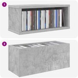  Stalak za CD-ove Betonska siva 40 x 17 x 17 cm | shoptok.hr