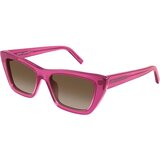 Saint Laurent SL276MICA 061 L (55) Roza/Rjava | Shoptok.si