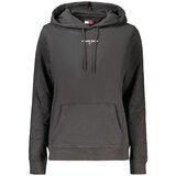 Tommy Hilfiger ženska hoodie dukserica s vezenim logom crna | shoptok.hr