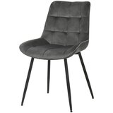 MID.YOU STOL, les, kovina, tekstil siva | Shoptok.si