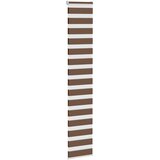 Zebra zavjesa Smeđa 45x230 cm Širina tkanine 40,9 cm Poliester | Shoptok.si