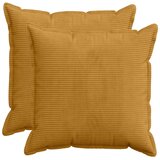  Presvlaka za jastuk 2 kom. HOUTEN Žuta 80 x 80 cm Kord - Žuta 80 x 80 cm 2 | shoptok.hr