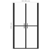 vidaXL Vrata za tuš prozorna ESG (83-86)x190 cm | Shoptok.si