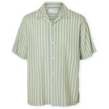 Selected Srajce z dolgimi rokavi Relaxair Mix Shirt - Iceberg Green/Stripes Zelena | Shoptok.si