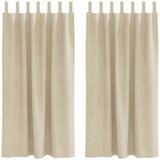  Zavjese za zamračivanje 2 kom. Krem 140 x 175 cm Baršun | shoptok.hr