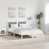  Konstrukcija postelje Svetlo siva 150 x 200 cm blago, (5000084243) | Shoptok.si