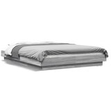 Furnova Posteljni okvir z LED lučkami siva sonoma 135x190 cm inž. les, (21934777) | Shoptok.si