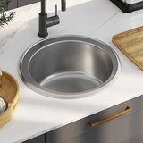 The Living Store Kuhinjsko pomivalno korito s cedilom in sifonom nerjaveče jeklo - Kuhinjsko Korito, (21751133) | Shoptok.si