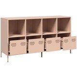 vidaXL Komoda ružičasta 135x39x73,5 cm hladno valjani čelik | shoptok.hr