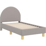  Okvir kreveta za malu djecu s naslonom Svjetlosiva 70 x 140 cm | shoptok.hr