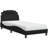  Krevet s madracem crni 90x190 cm od umjetne kože | shoptok.hr
