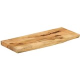 Stolna Mizna plošča 80x20x3,8 cm naraven rob trden robusten mangov les | Shoptok.si