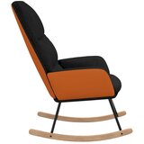  Stolica za ljuljanje od tkanine crna | shoptok.hr