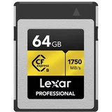 Lexar CFexpress 64GB Type B card, 1750MB/s read 1000MB/s write