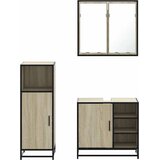  3-dijelni set kupaonskog namještaja boja hrasta sonome drveni | shoptok.hr