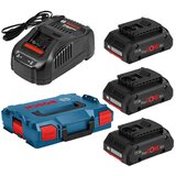 Bosch Professional 3 db 18V 4,0Ah ProCORE baterija + GAL 1880 brzi punjač, L-Boxx | shoptok.hr